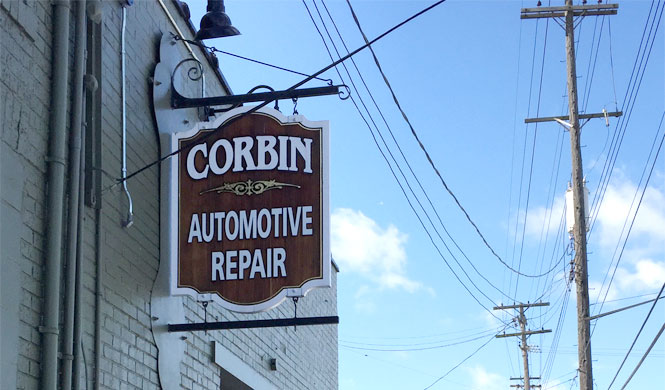 Corbin Automotive Sign