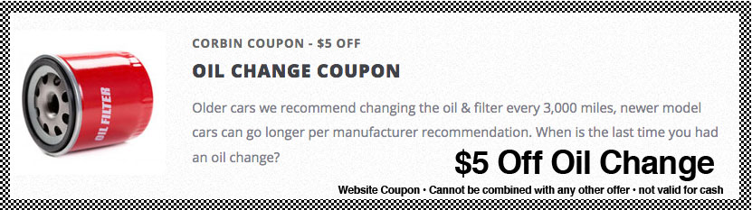 Oil Change Coupon